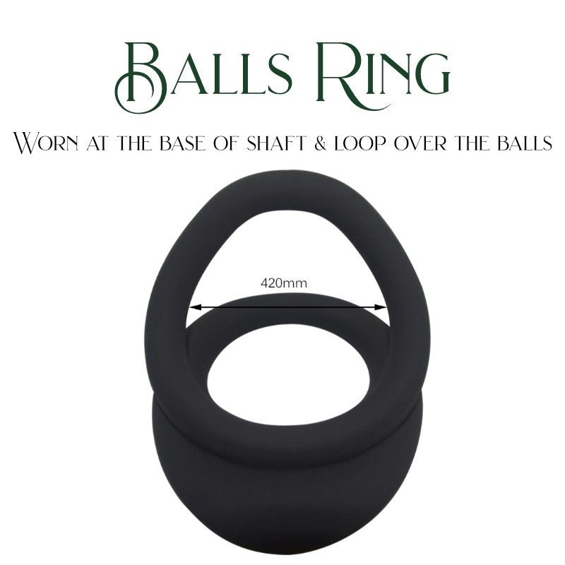 Silicone - Dual Penis Ring - FRISKY BUSINESS SG