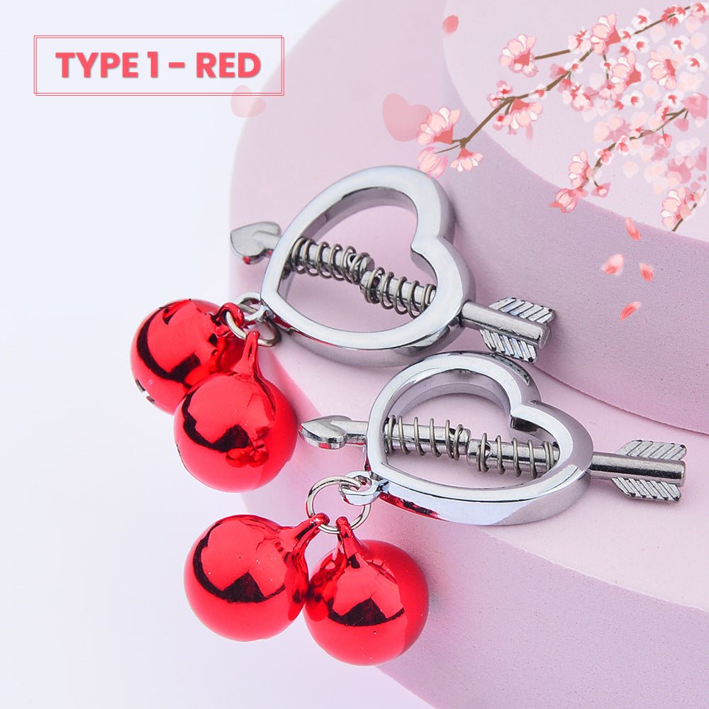 Sping Nipple Clamps, Adult Unisex BDSM Sex Toys - FRISKY BUSINESS SG