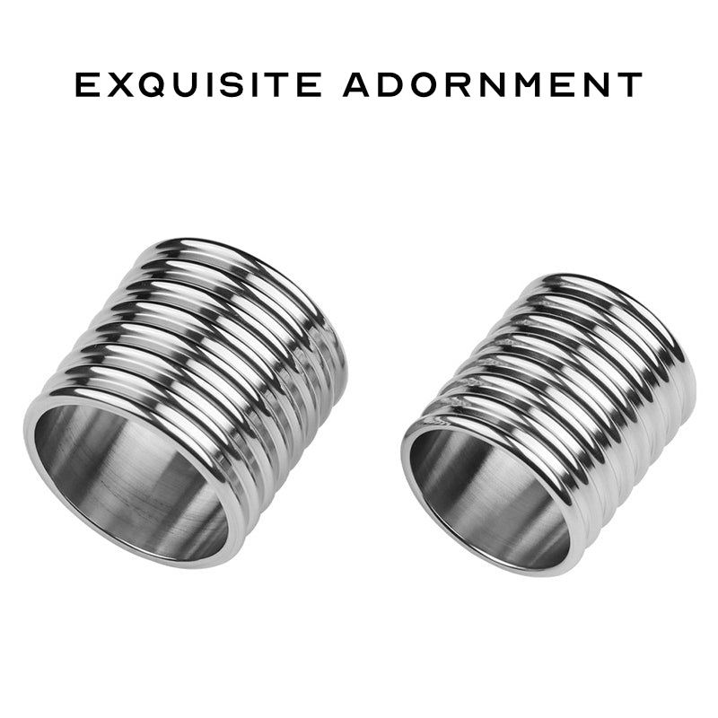 Stainless Steel Cylinder Penis Ring - FRISKY BUSINESS SG