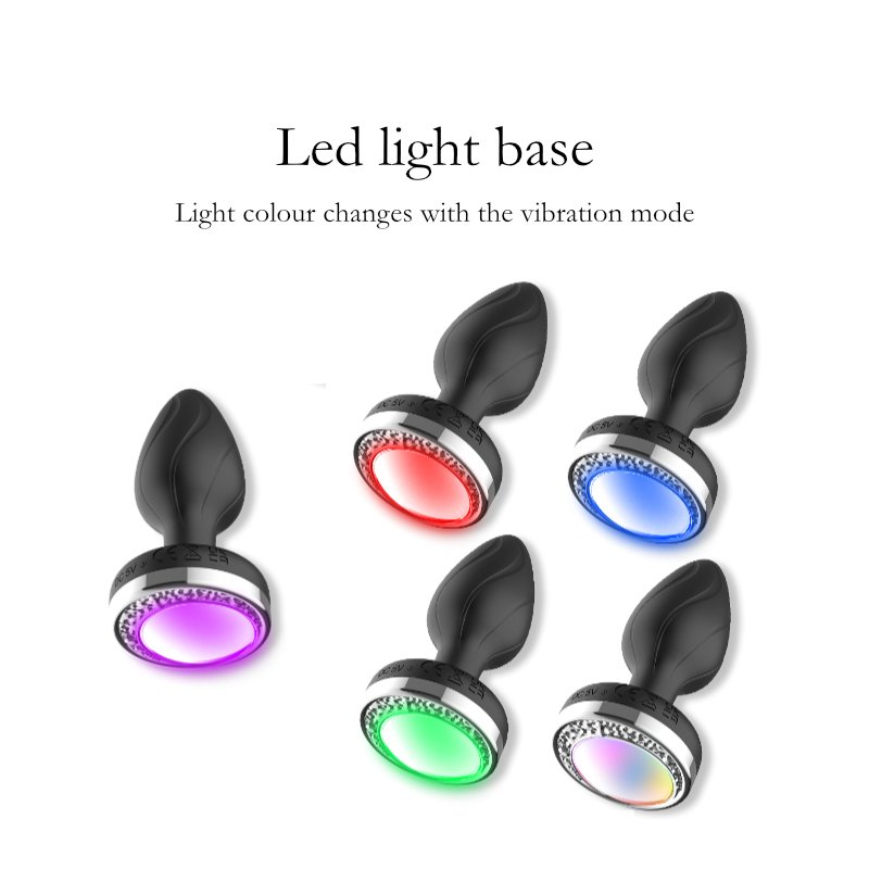 Sync Glow Vibrance LED Light Base Butt Plug - FRISKY BUSINESS SG