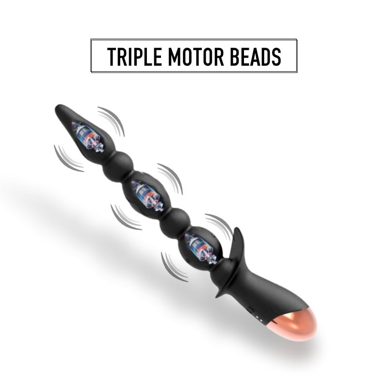 The Quake - Powerful Vibrating Beads with 3 Motors - FRISKY BUSINESS SG
