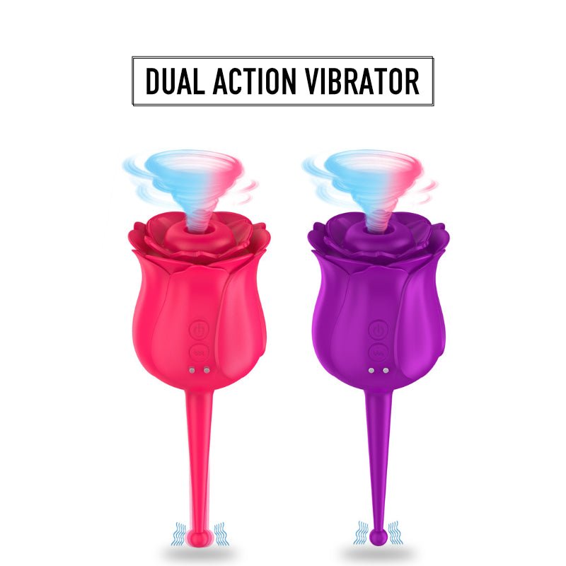 The Rose - Dual Action Clitoral Stimulator - FRISKY BUSINESS SG
