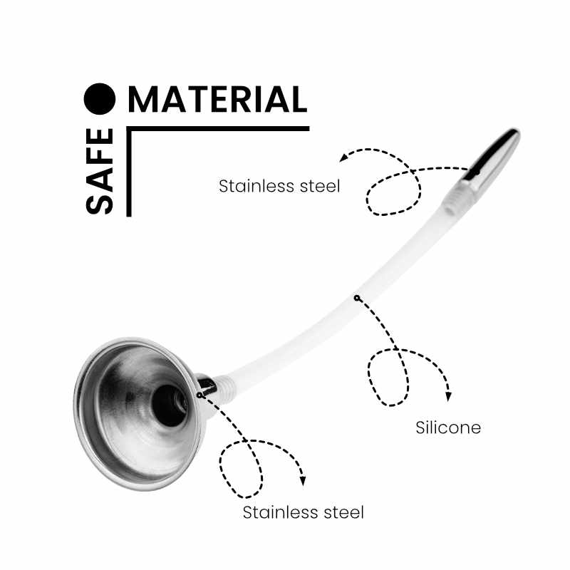 Urethral Sounding - Silicone Tube, Funnel Design - FRISKY BUSINESS SG