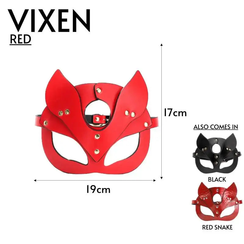 Vixen - Leather Mask - Frisky Business Adult Sex Toys Shop
