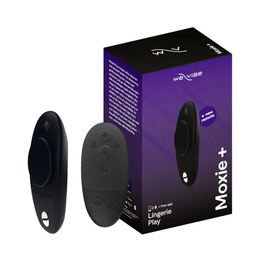 We-Vibe Moxie+ Black wearable vibrator discreet design for active lifestyle Singapore