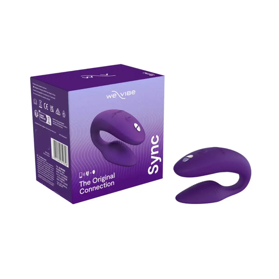 We-Vibe Sync 2 Purple adjustable wearable couples vibrator for intimate connection during intercourse and play Singapore