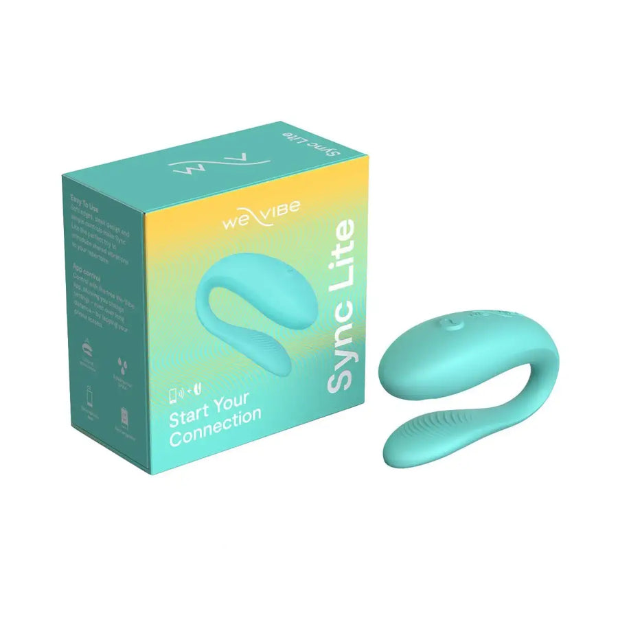 We-Vibe Sync Lite Aqua adjustable wearable couples vibrator for enhanced intimate connection and shared pleasure Singapore